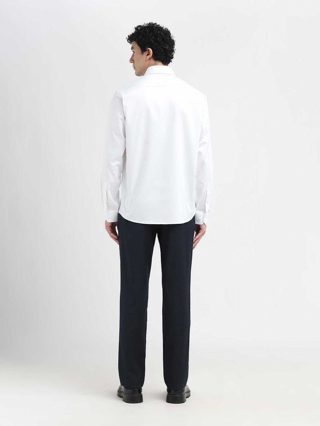 White Regular Fit Formal Shirt