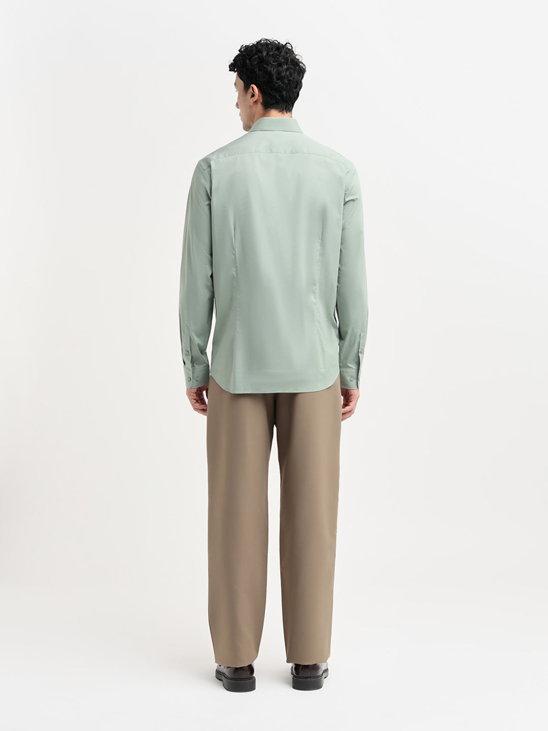 Light Green Slim Fit Formal Shirt