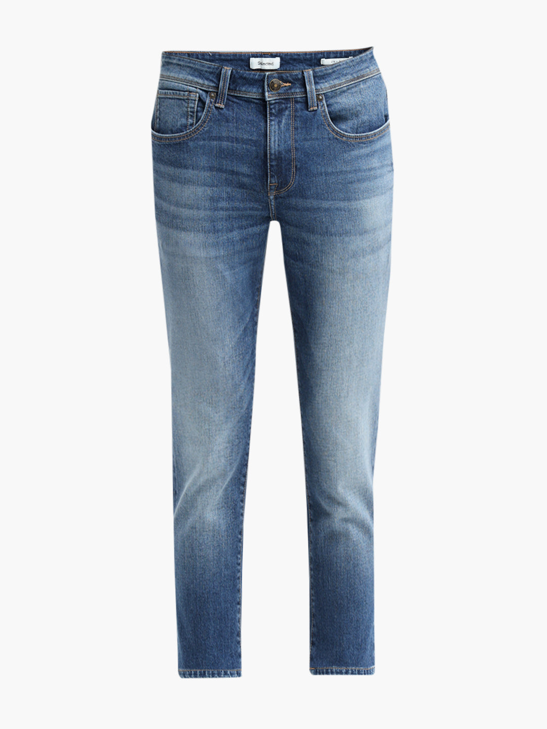 Blue Washed Slim Fit Jeans