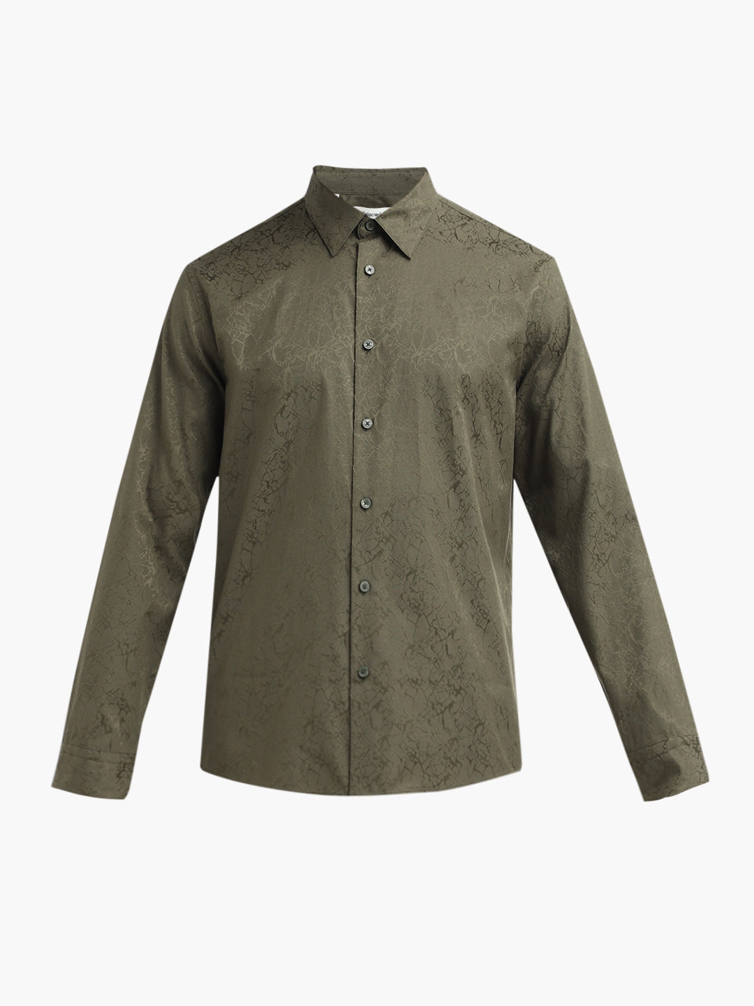 Green Textured Shirt