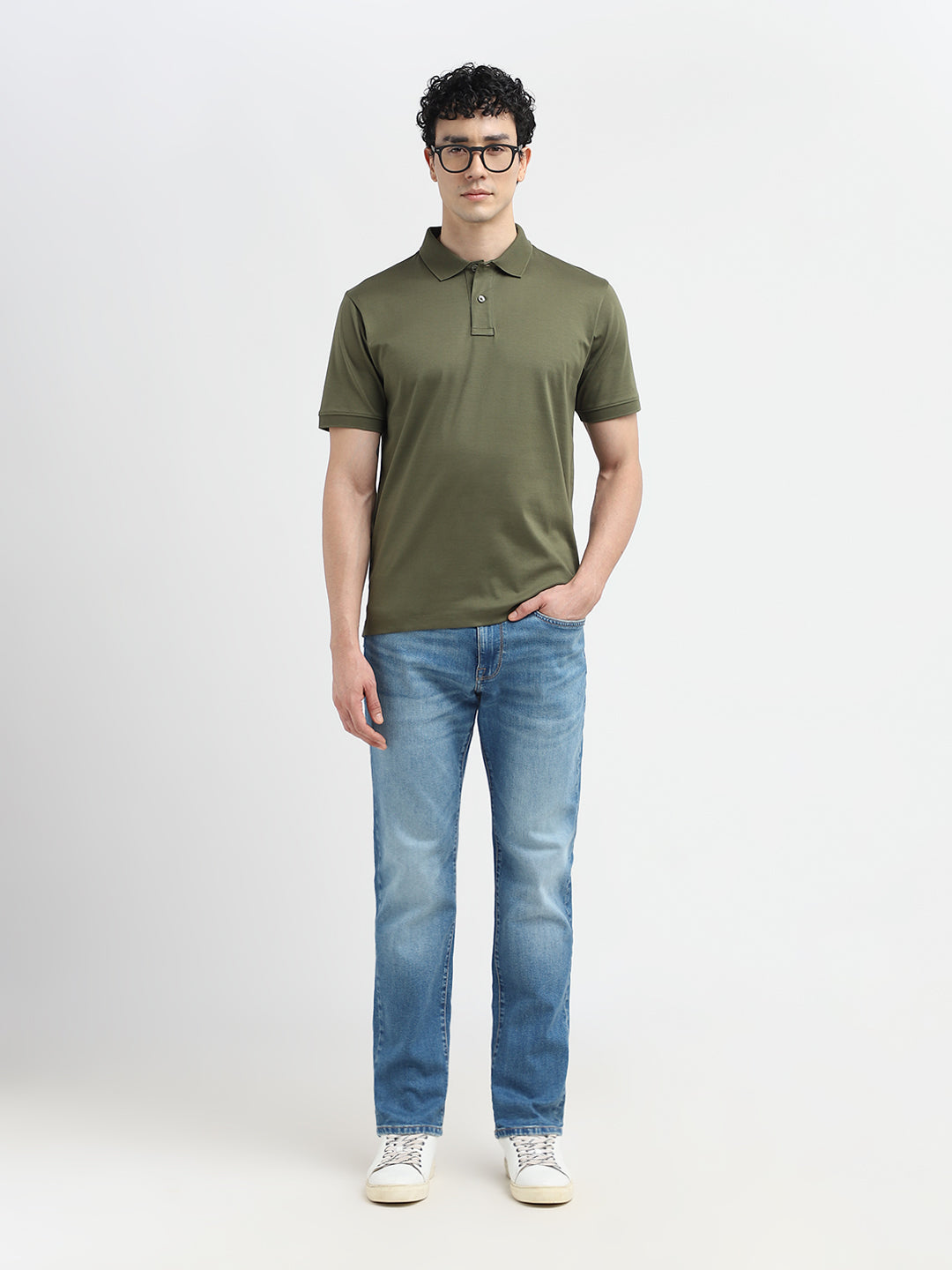 Green Zip Detail Polo