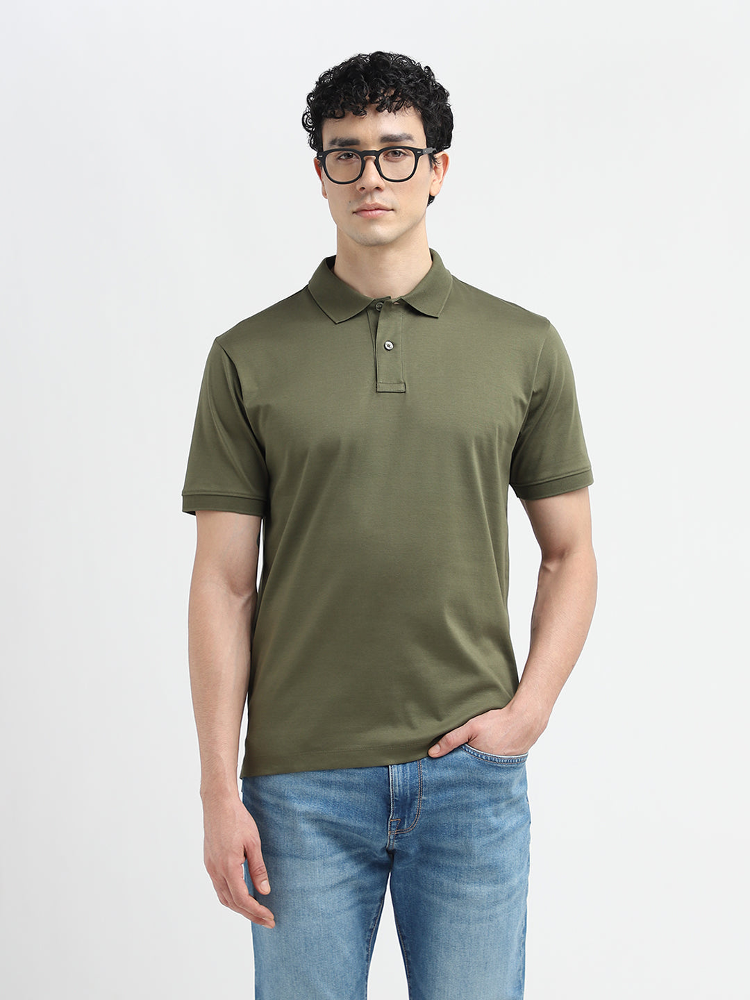 Green Zip Detail Polo