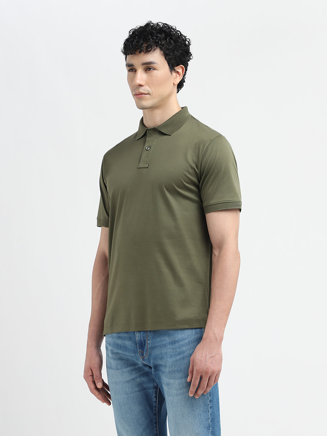 Green Zip Detail Polo