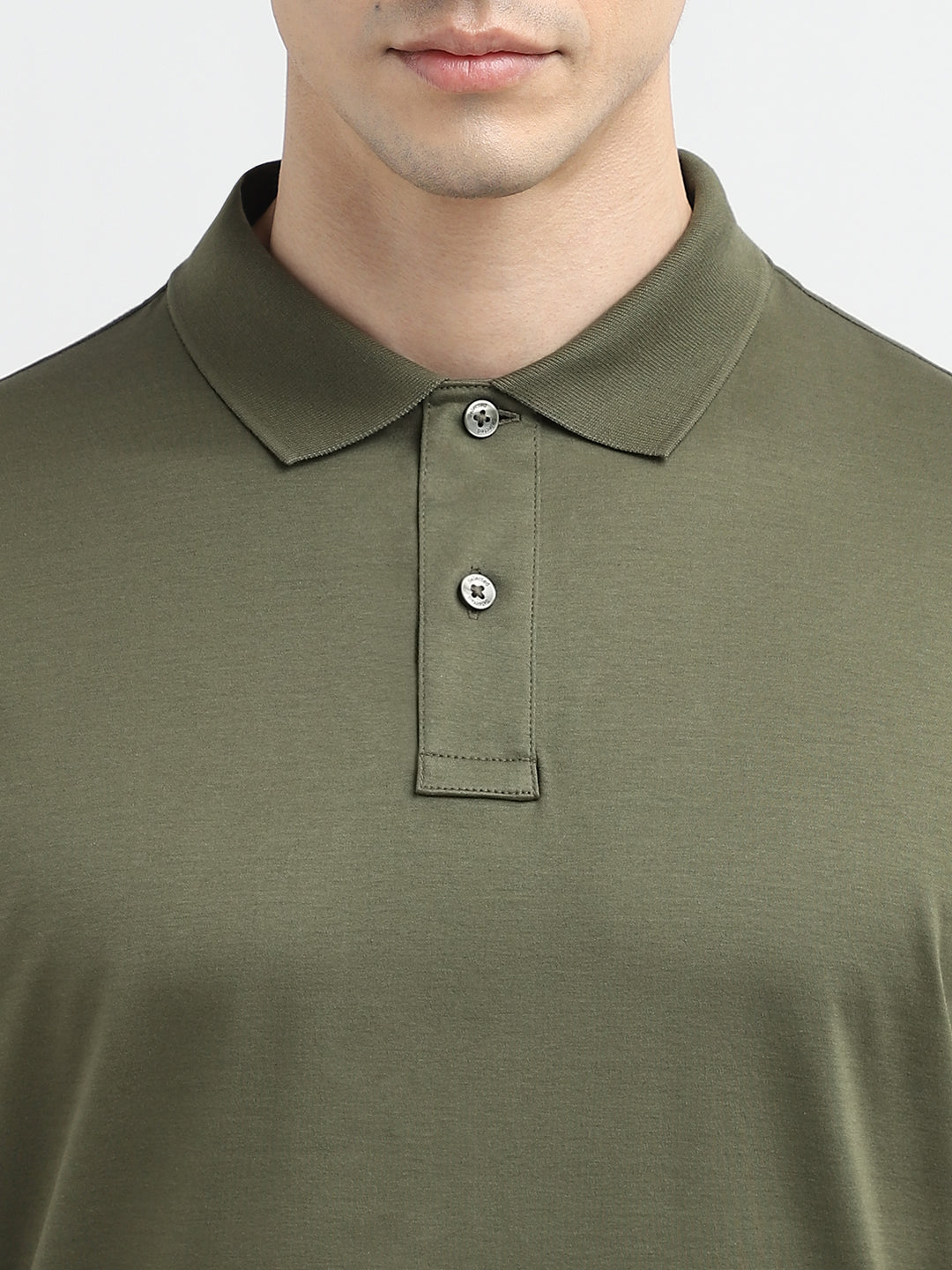 Green Zip Detail Polo