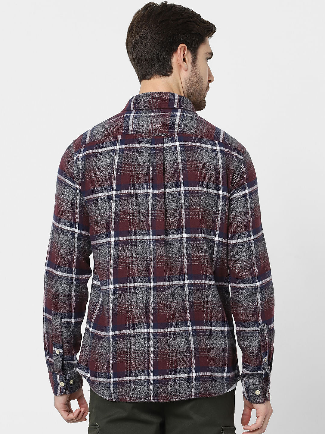 Red Check Organic Cotton Full Sleeves Shirt
