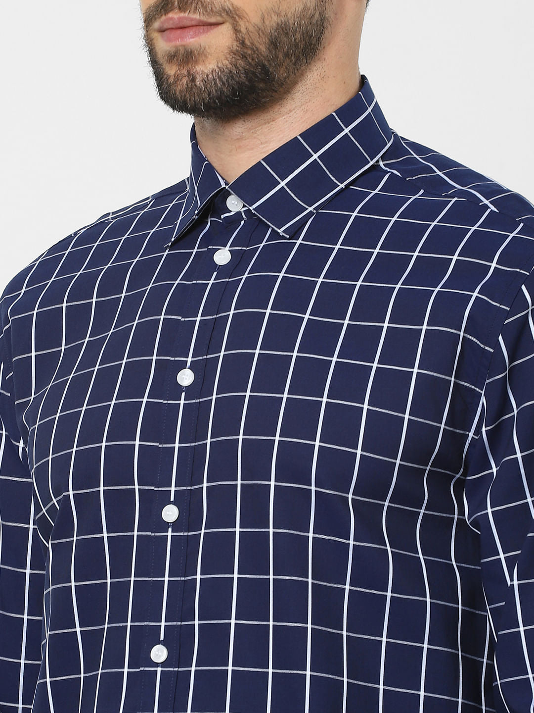 Blue Check Organic Cotton Full Sleeves Shirt