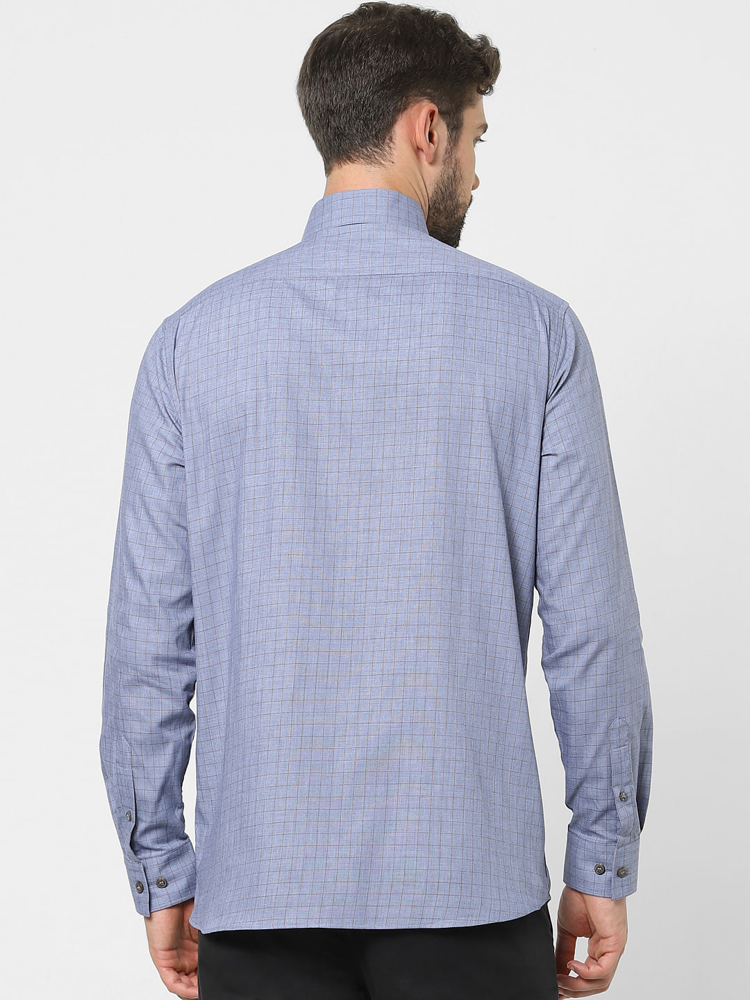 Grey Check Organic Cotton Full Sleeves Shirt