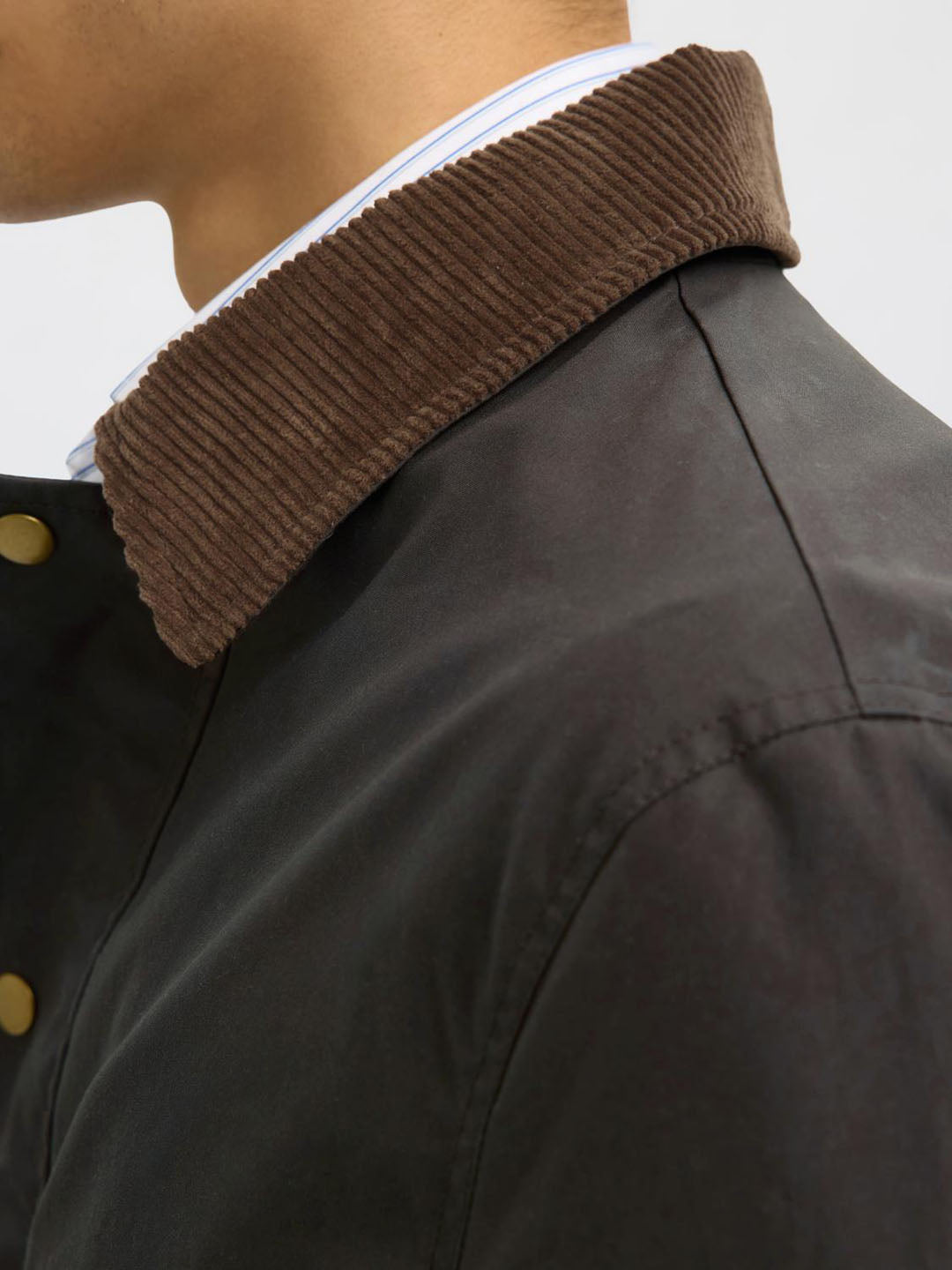 Dark Brown Waxed Cotton Jacket