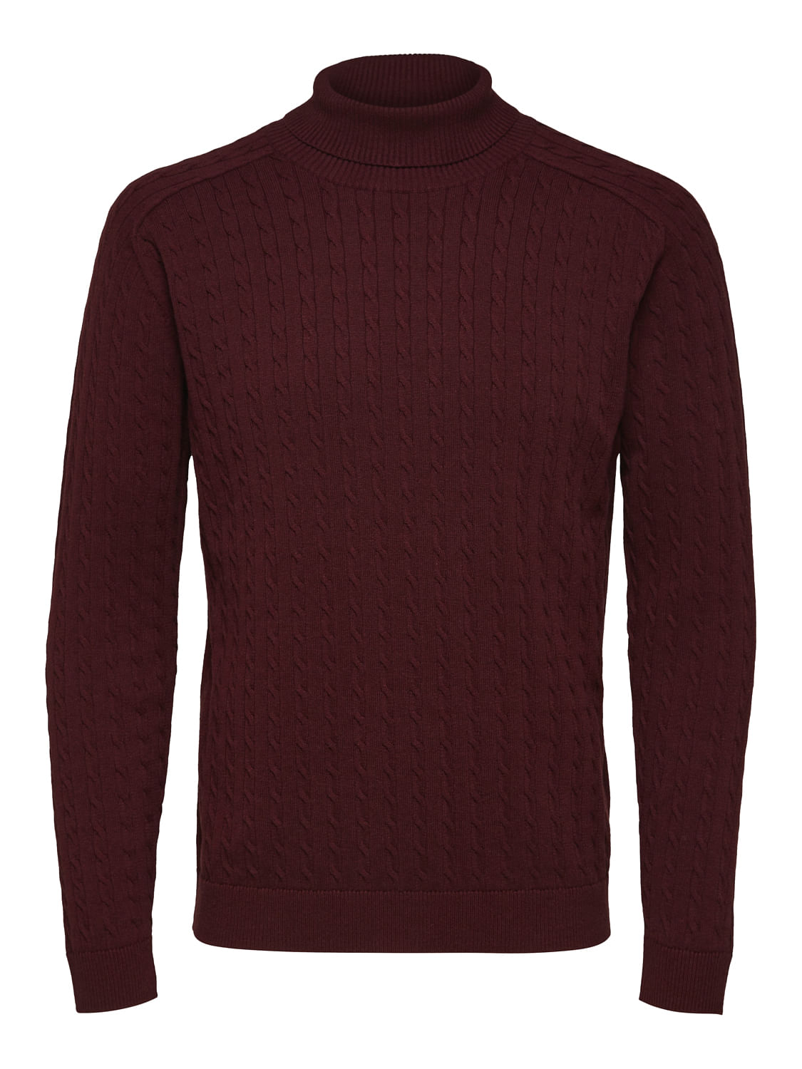 Maroon Organic Cotton Textured Pullover