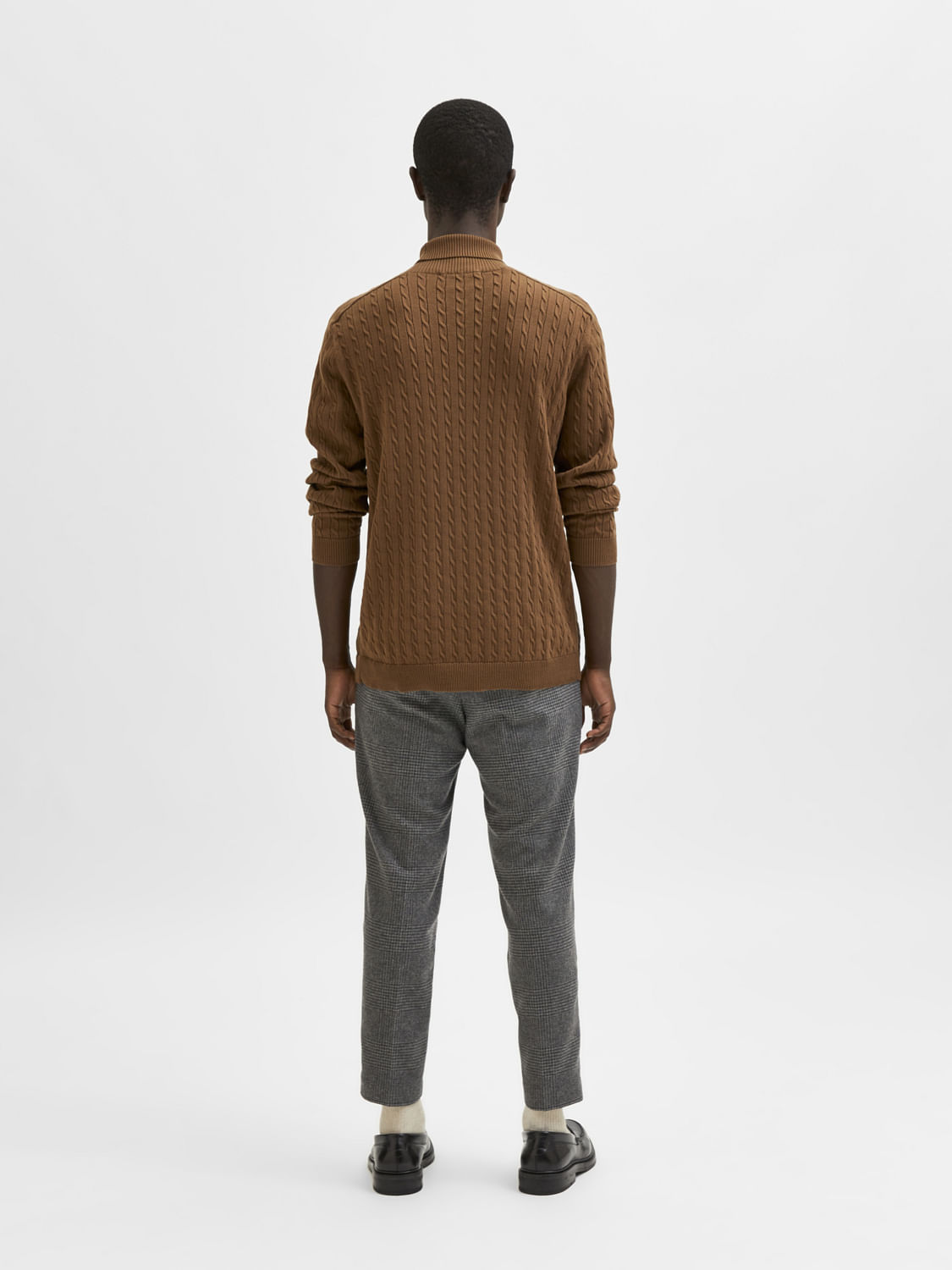 Brown Organic Cotton Textured Pullover