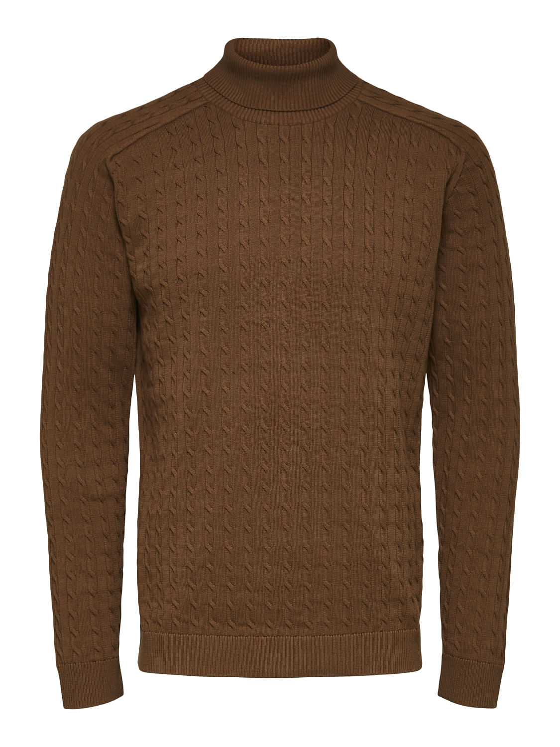 Brown Organic Cotton Textured Pullover
