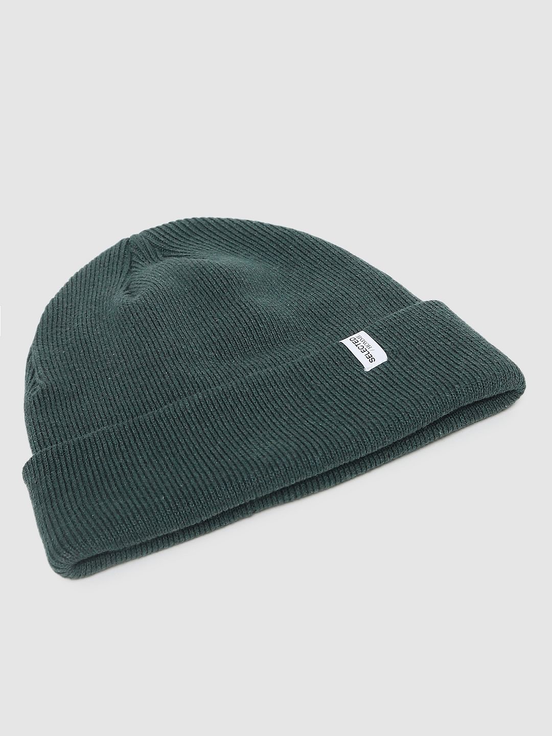 Dark Green Organic Cotton Beanie