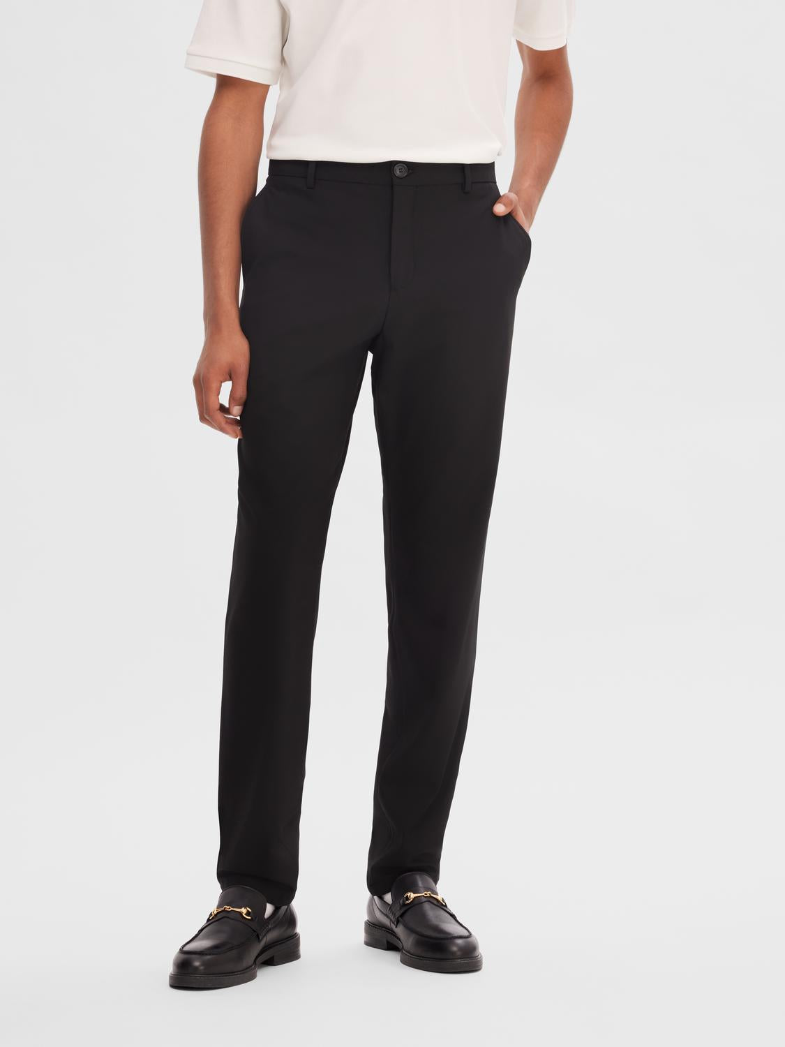 Black Flex Slim Fit Pants