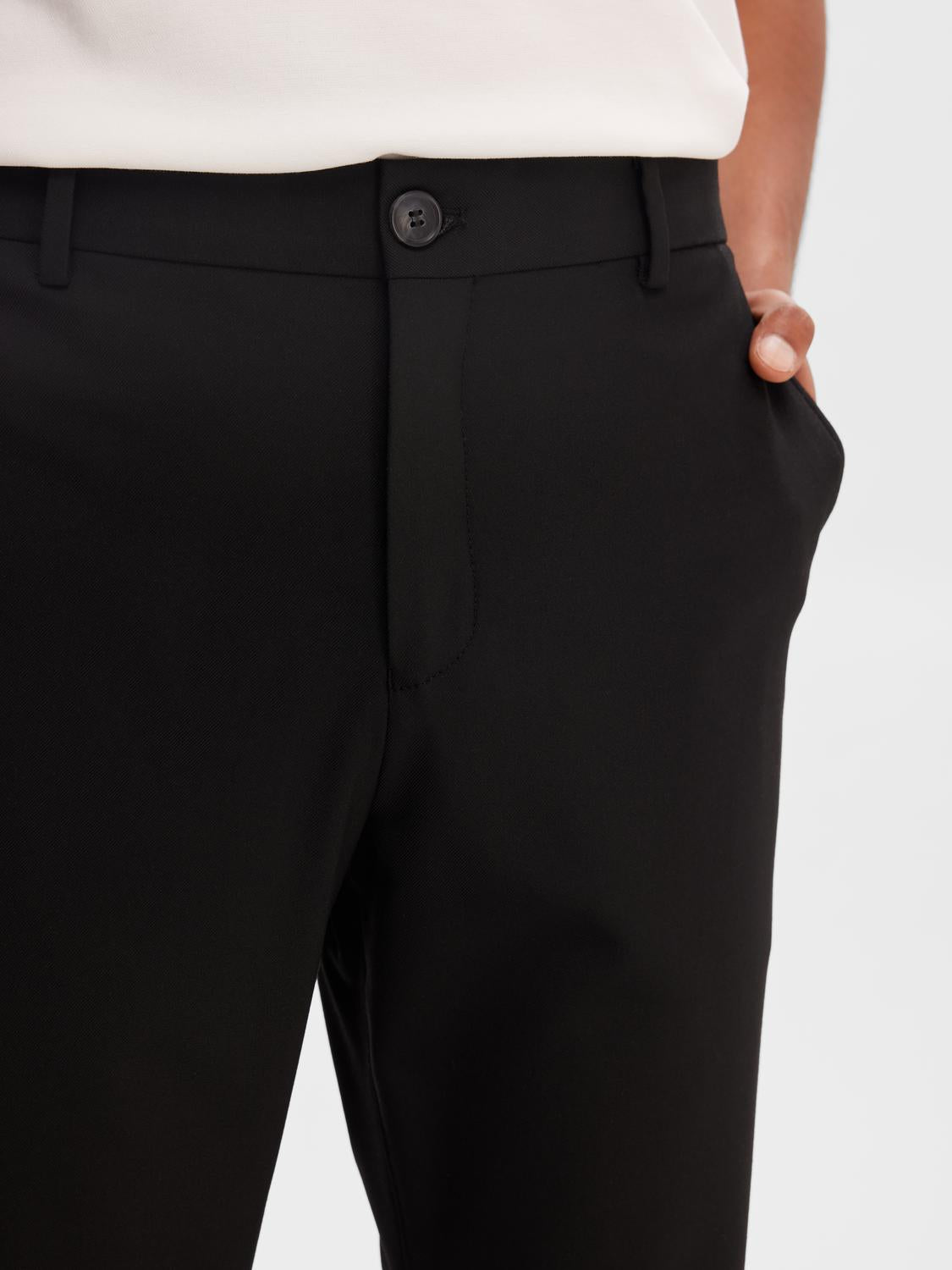 Black Flex Slim Fit Pants