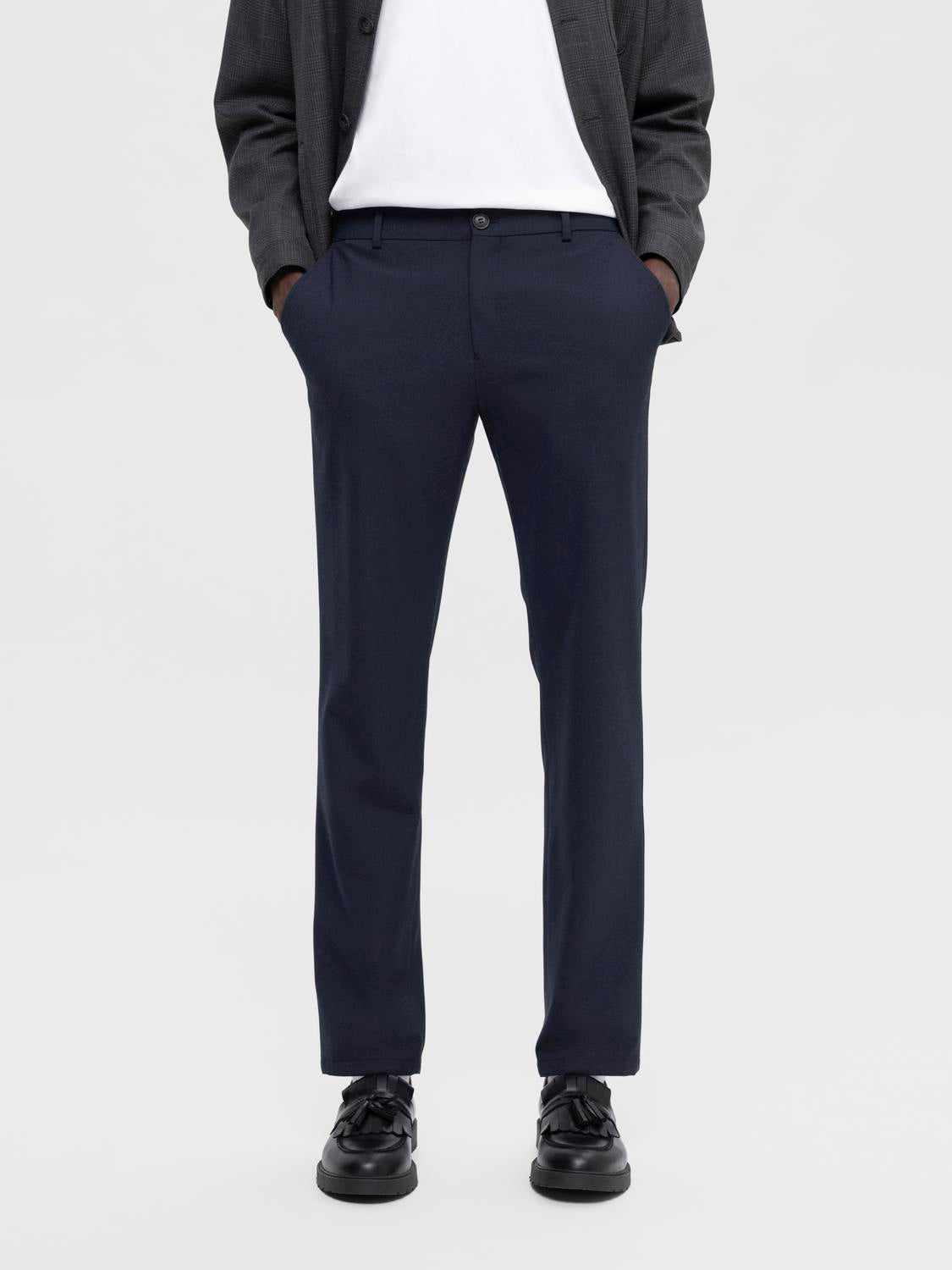 Dark Blue Flex Slim Fit Pants