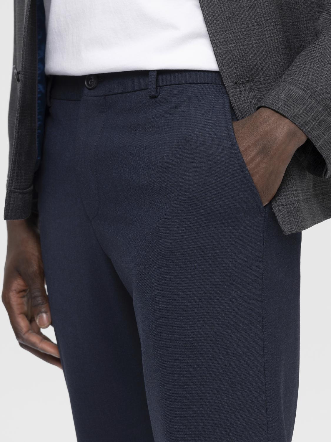 Dark Blue Flex Slim Fit Pants