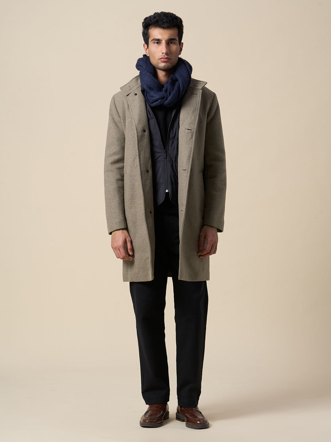 Long Wool Blend Coat