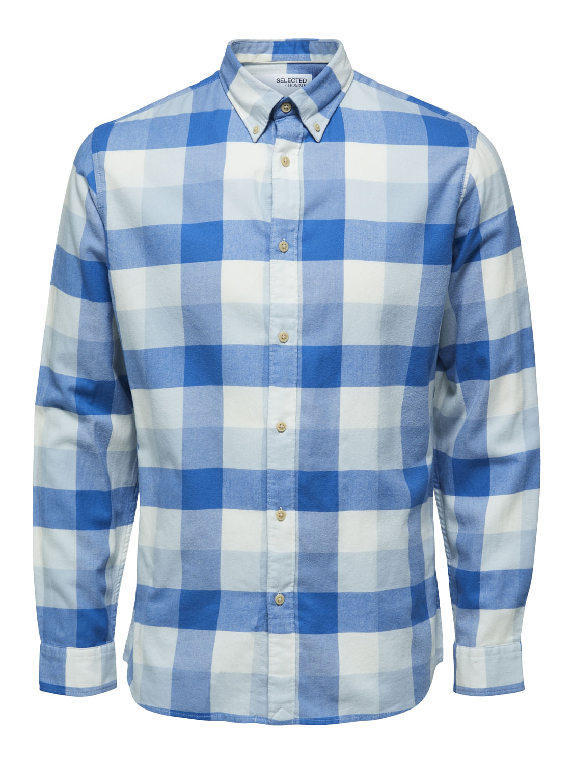 Blue Flannel Checked Full Sleeves Shirt
