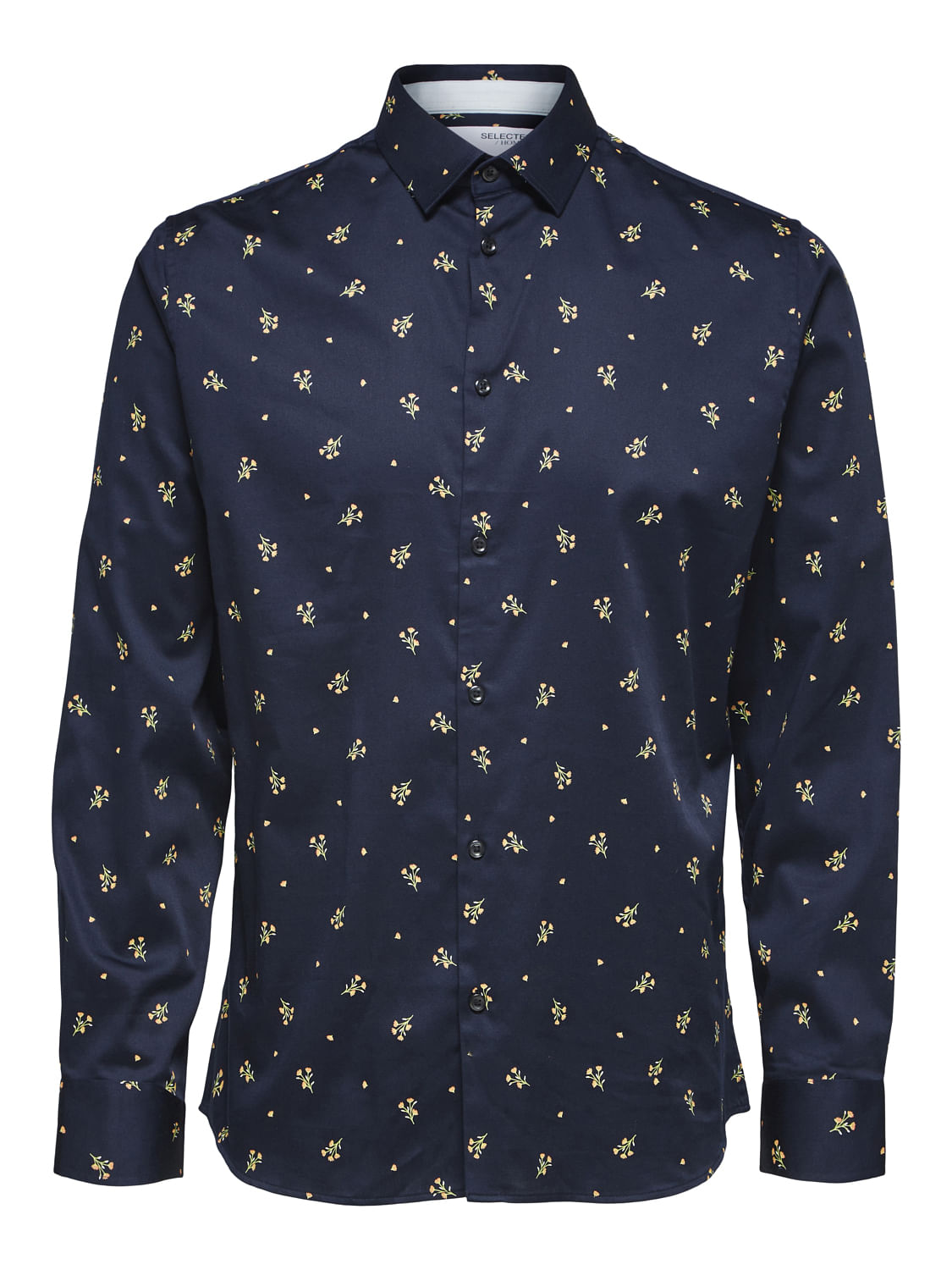 Blue Floral Full Sleevess Shirt