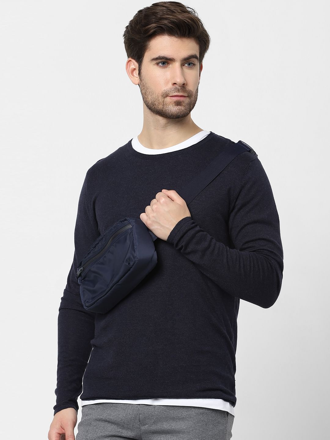 Blue Organic Cotton Pullover