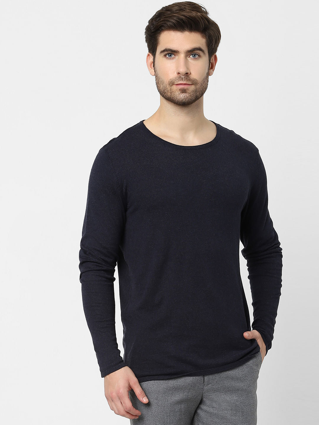 Blue Organic Cotton Pullover