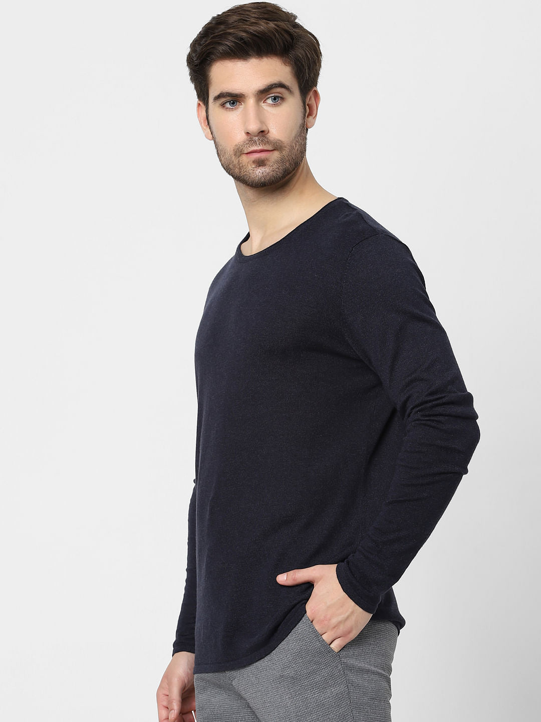 Blue Organic Cotton Pullover