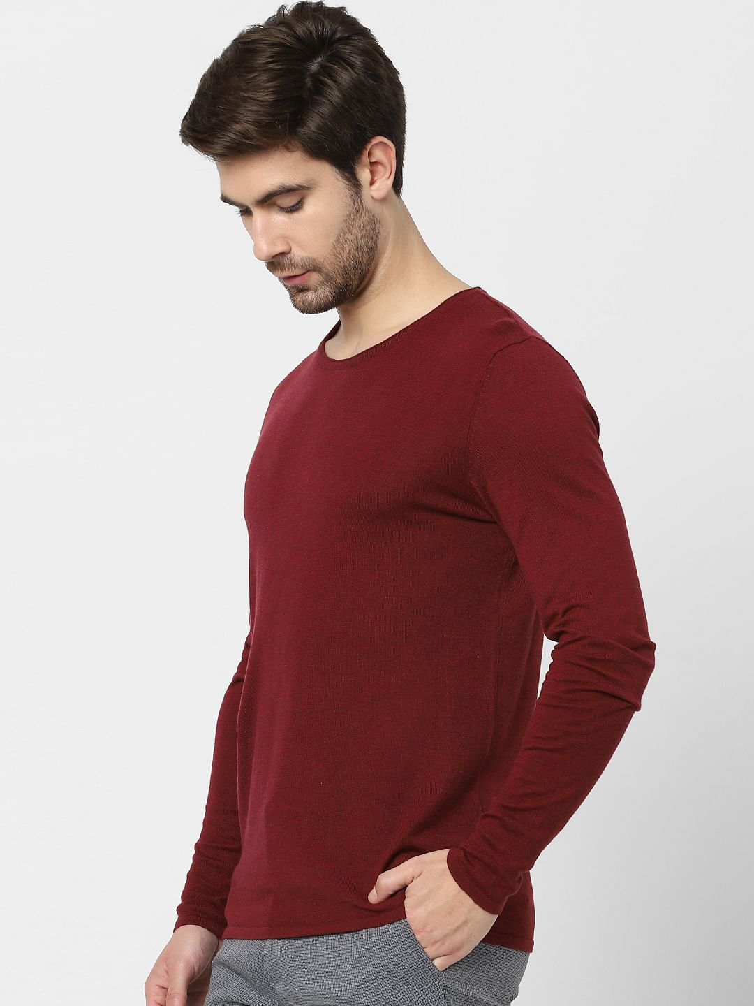 Red Organic Cotton Pullover