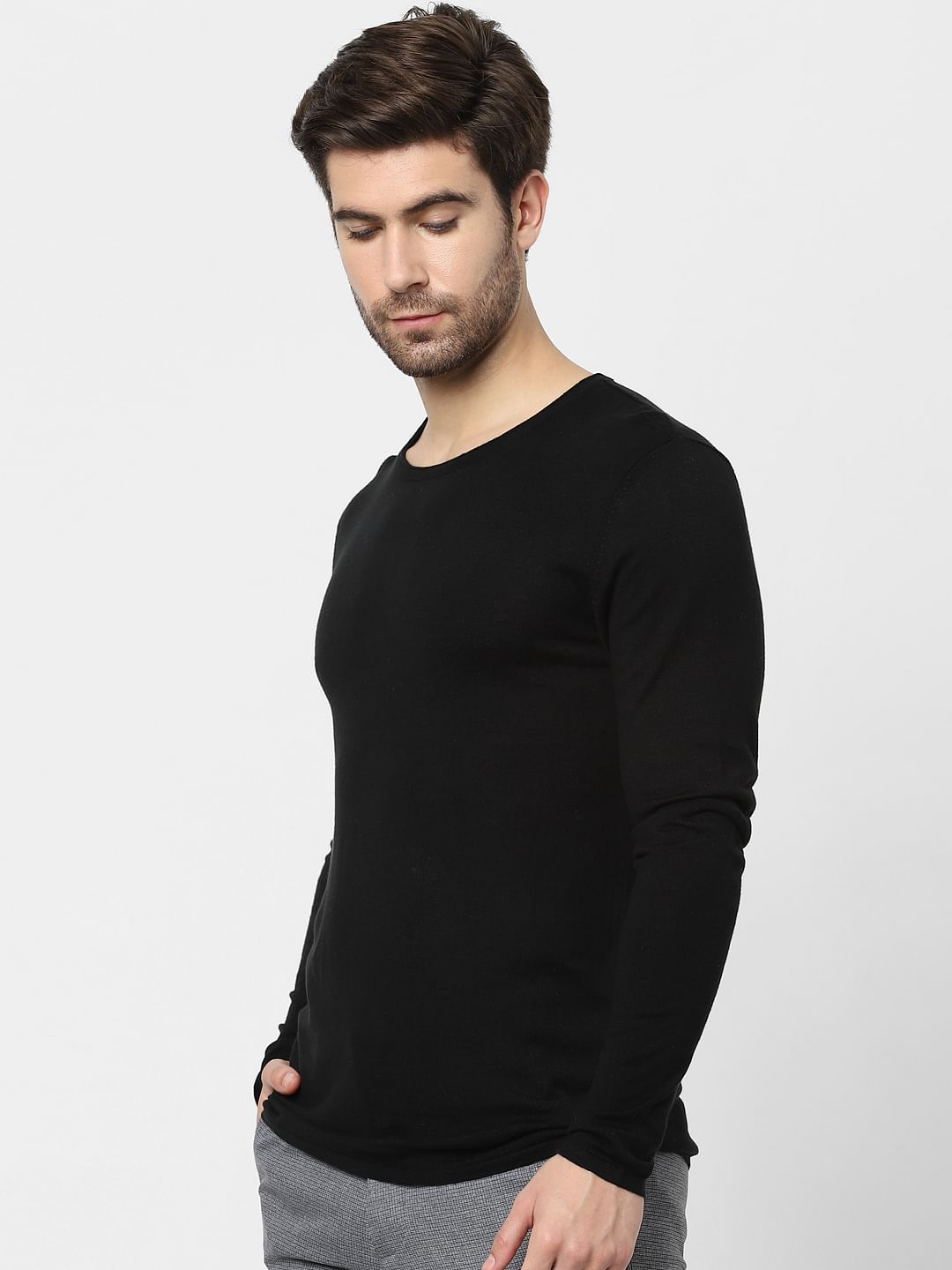 Black Organic Cotton Pullover