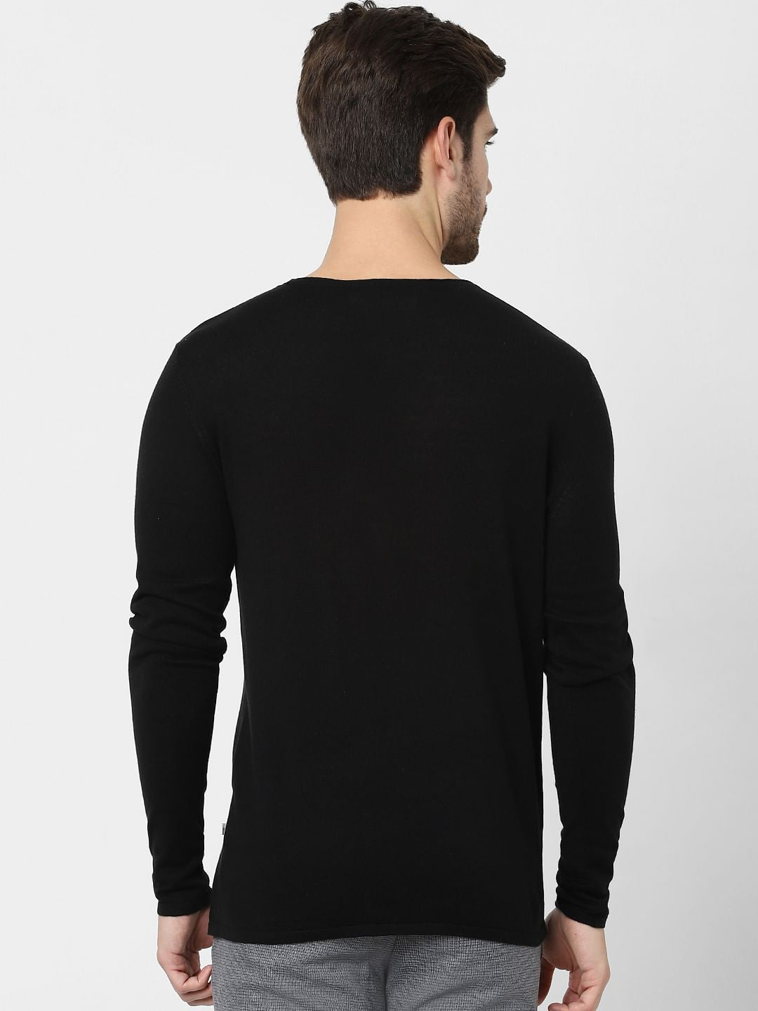 Black Organic Cotton Pullover
