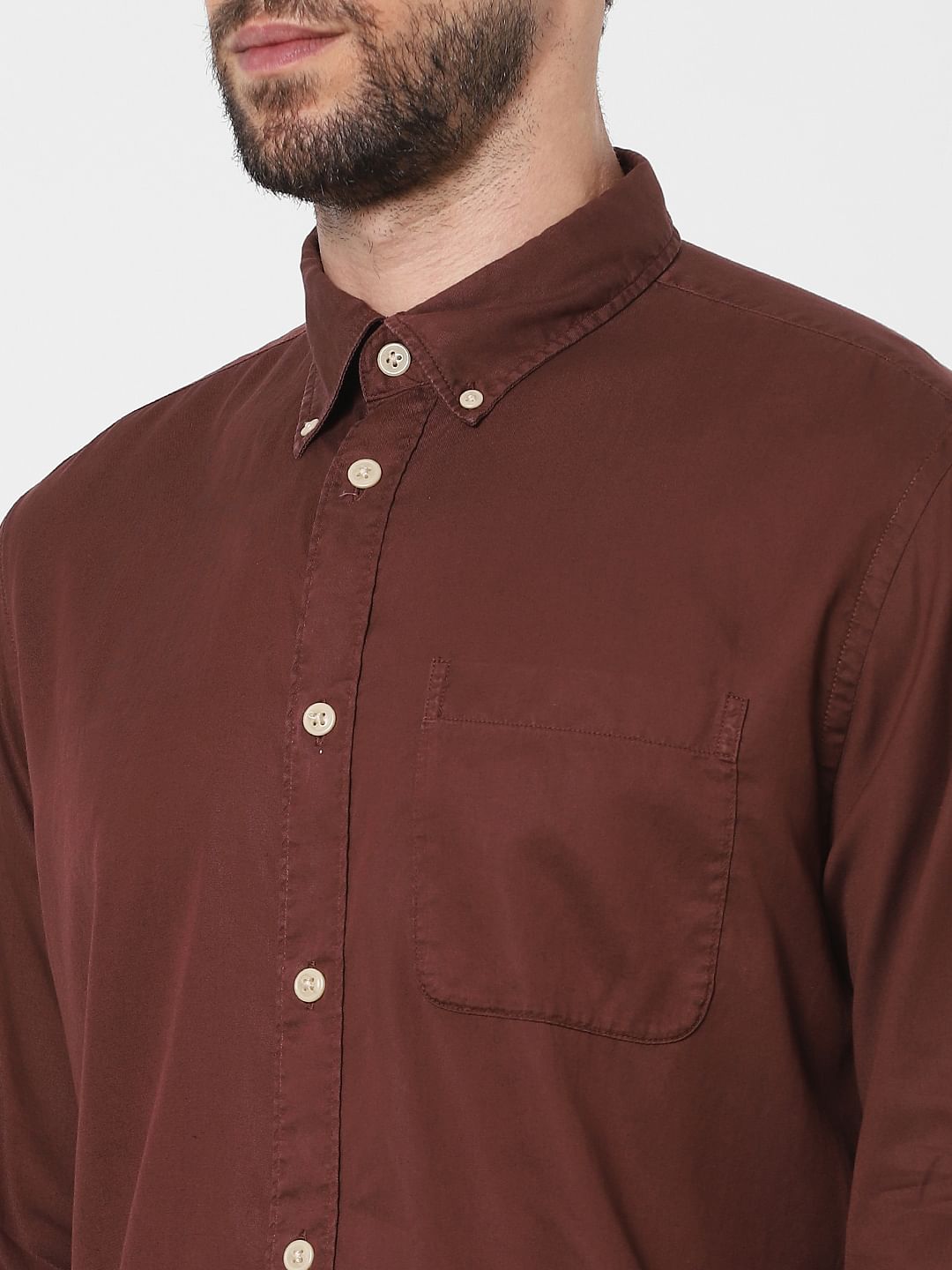 Brown Full Sleeves Shirt