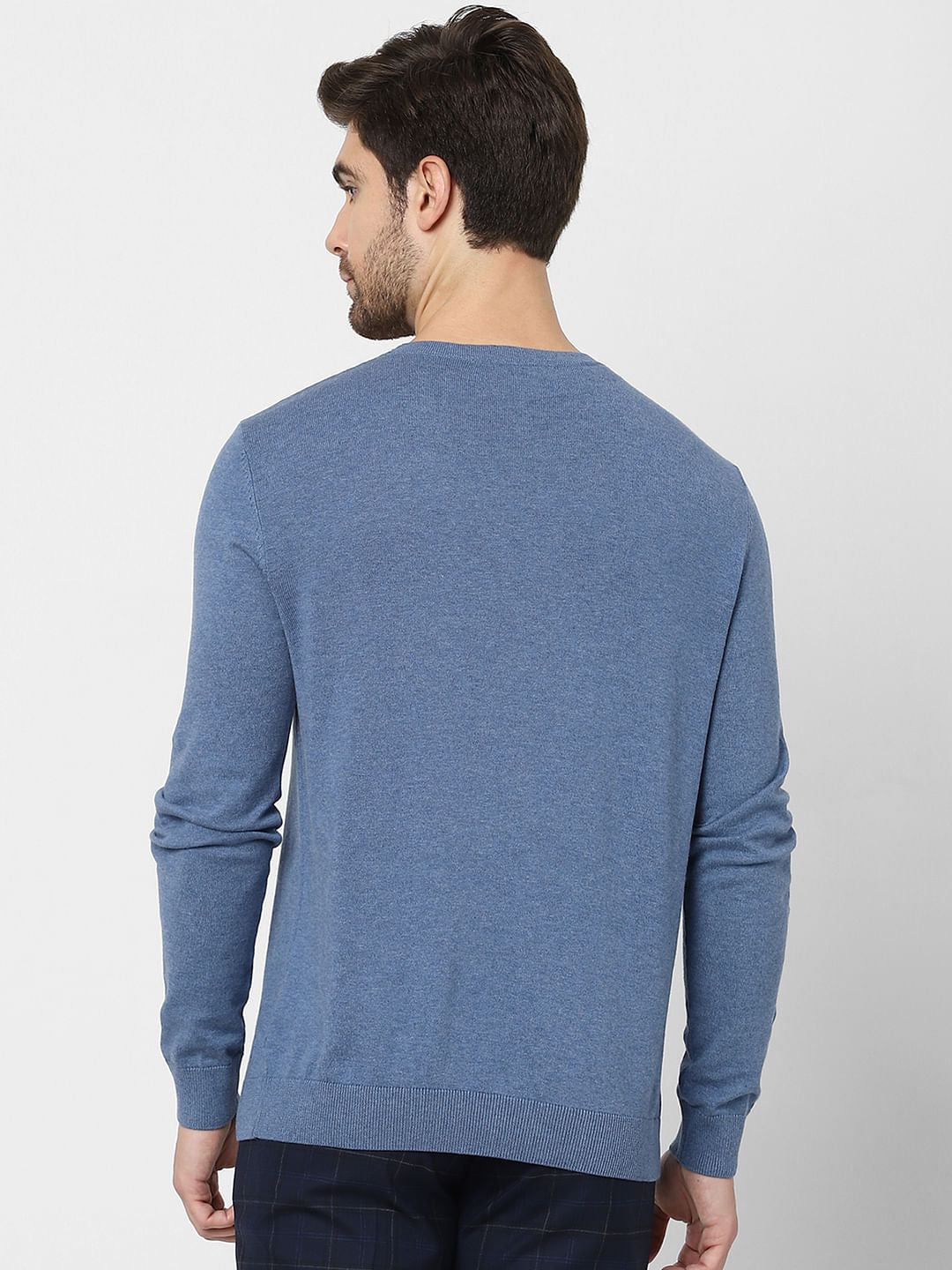 Blue Cotton Pullover