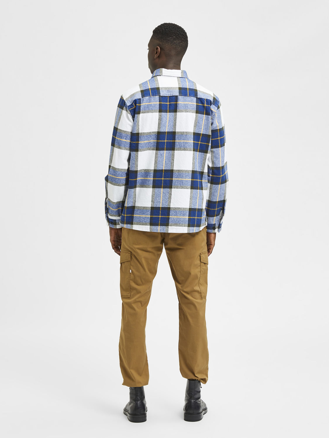 Blue & White Checks Overshirt