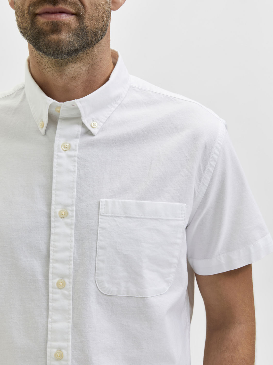 Blue Organic Cotton Half Sleeves Shirt