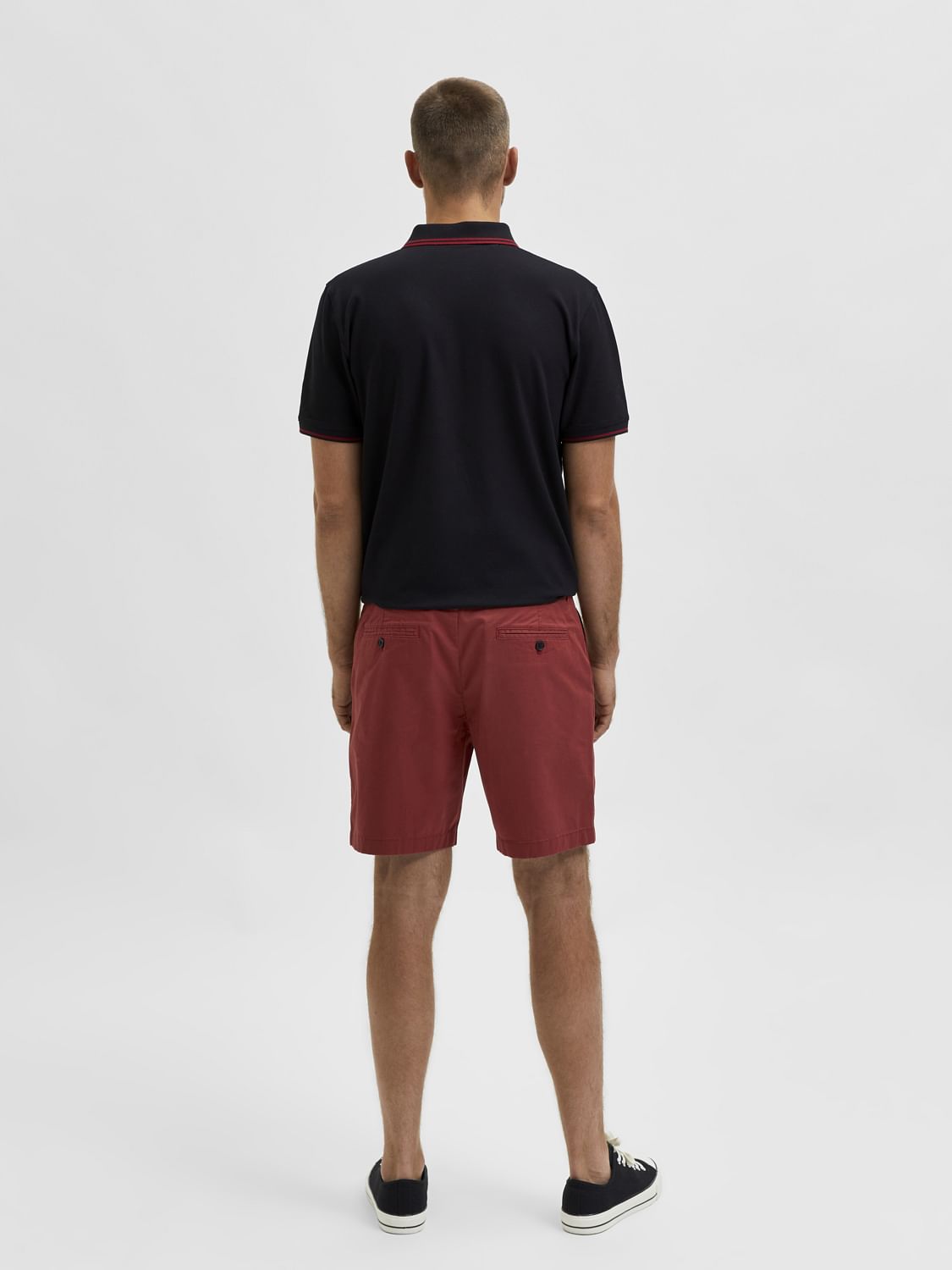 Red Chino Shorts
