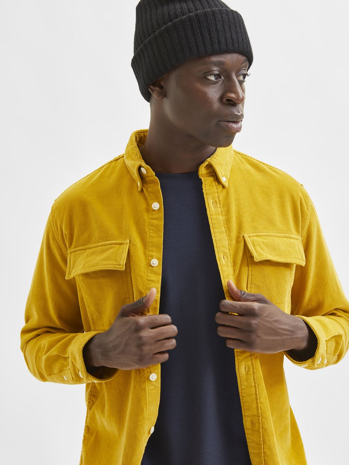 Yellow Corduroy Shirt