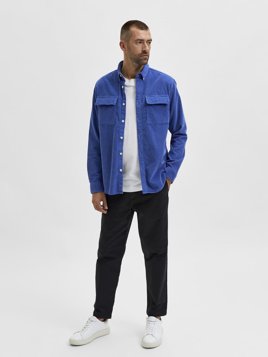 Blue Corduroy Shirt