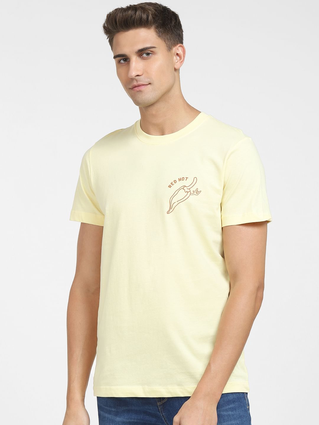 Yellow Crew Neck T-Shirt
