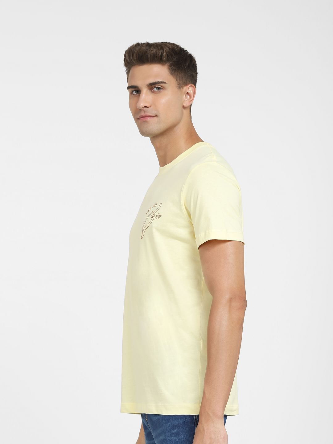 Yellow Crew Neck T-Shirt