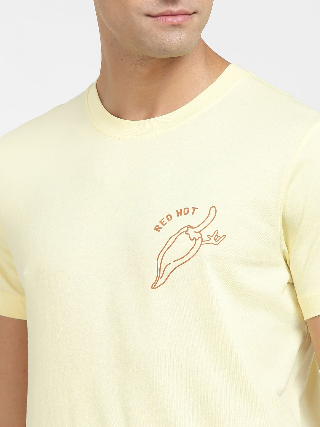 Yellow Crew Neck T-Shirt