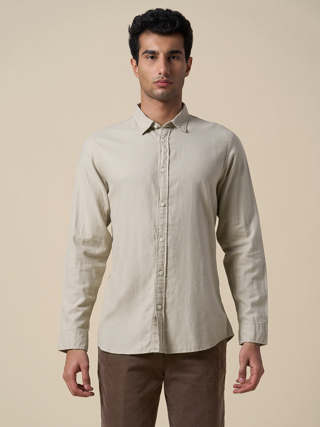 Brushed Slim Fit Shirt
