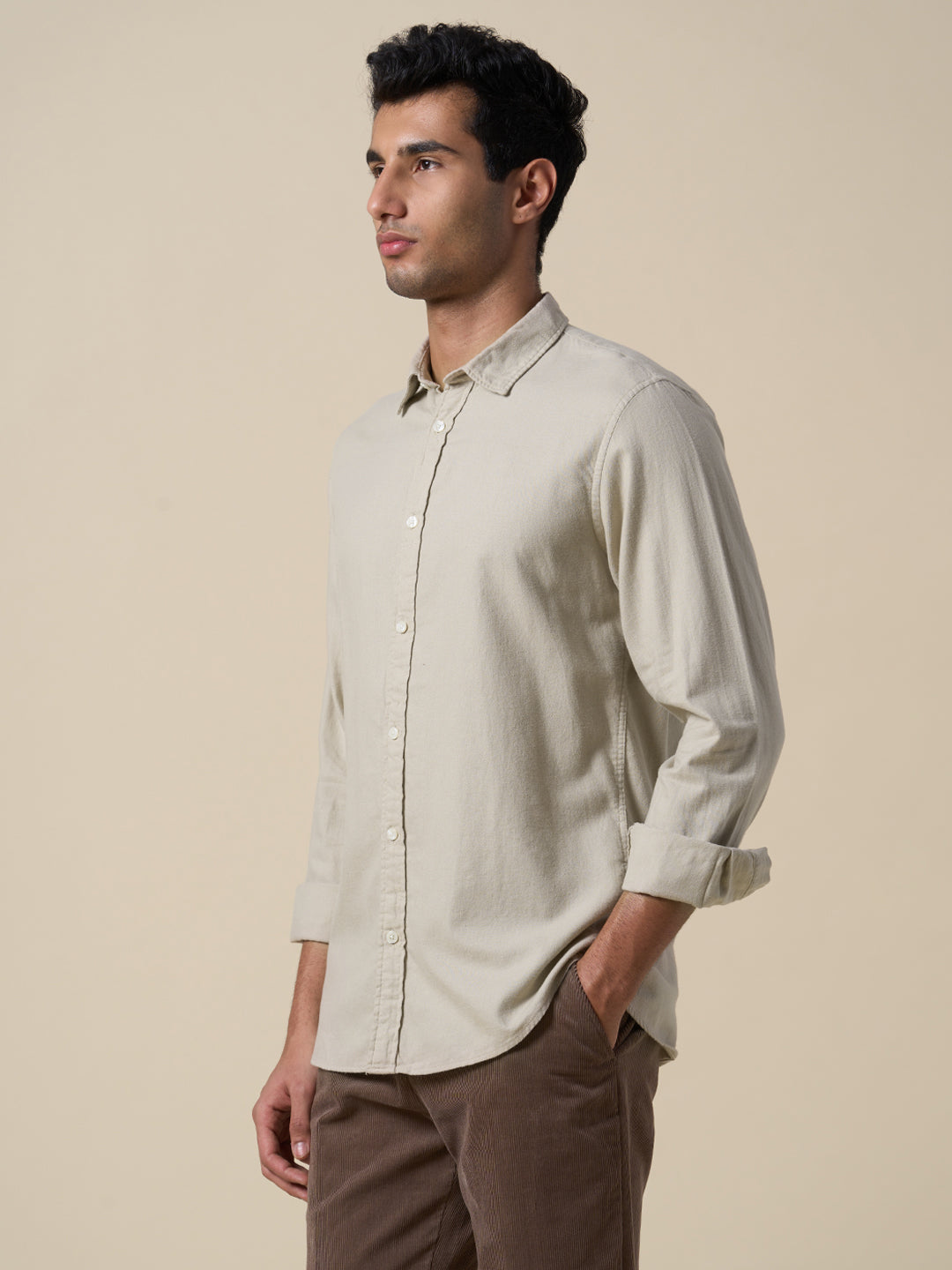 Brushed Slim Fit Shirt