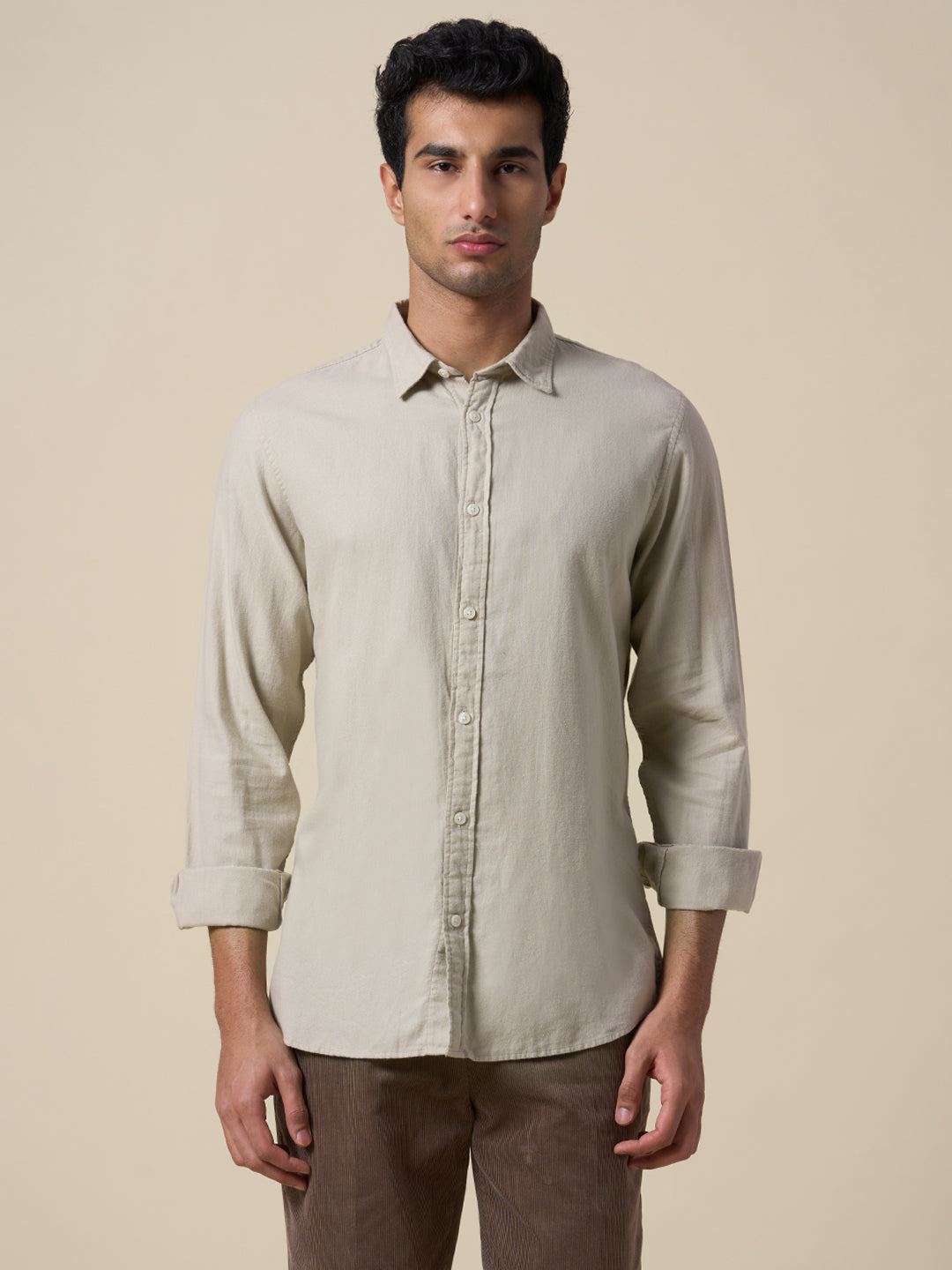 Brushed Slim Fit Shirt