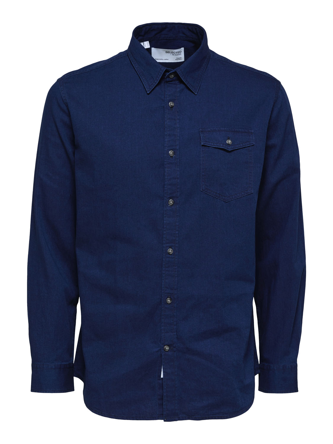 Dark Blue Denim Full Sleeves Shirt