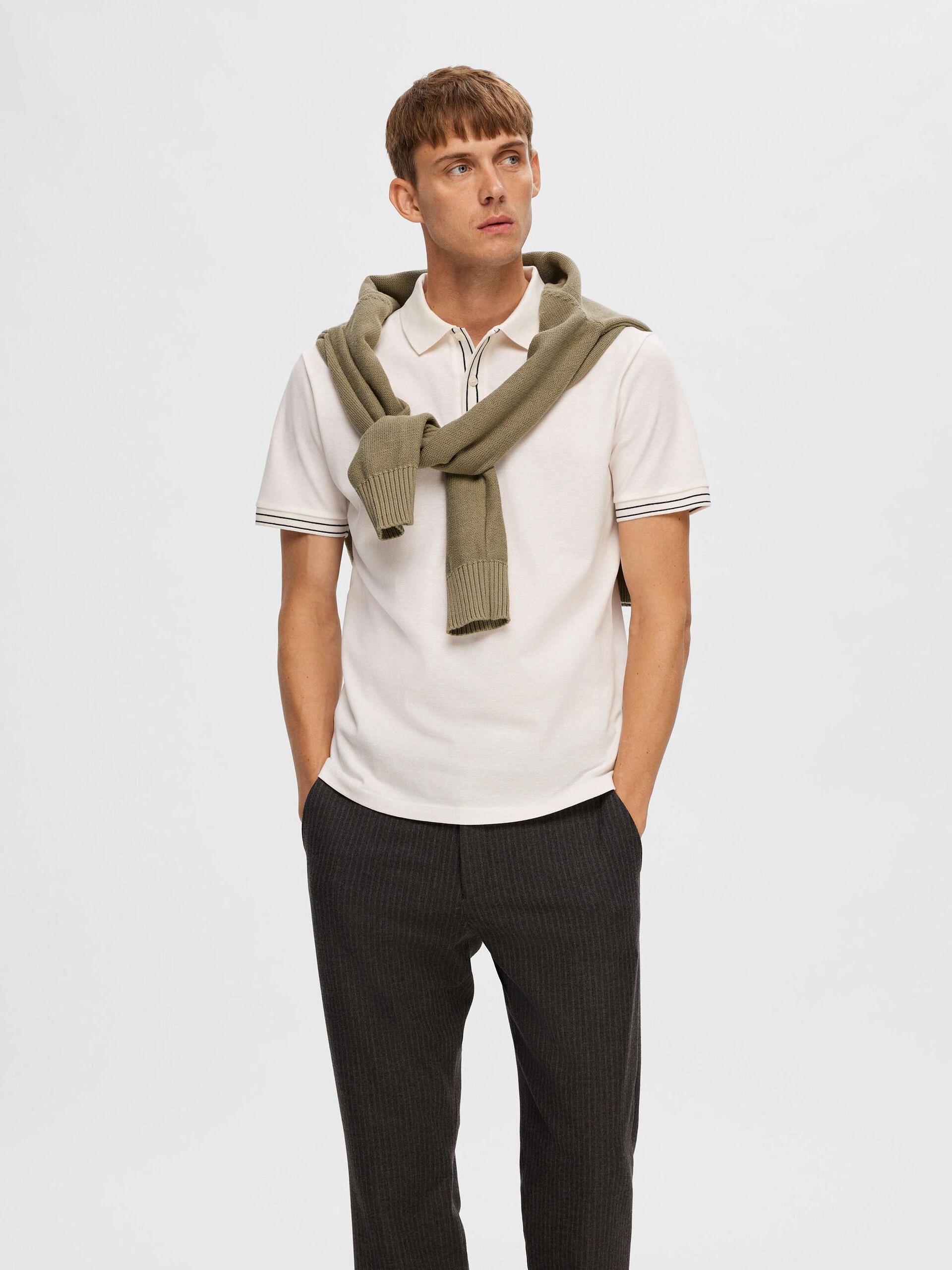 White Piqu   Polo T-shirt