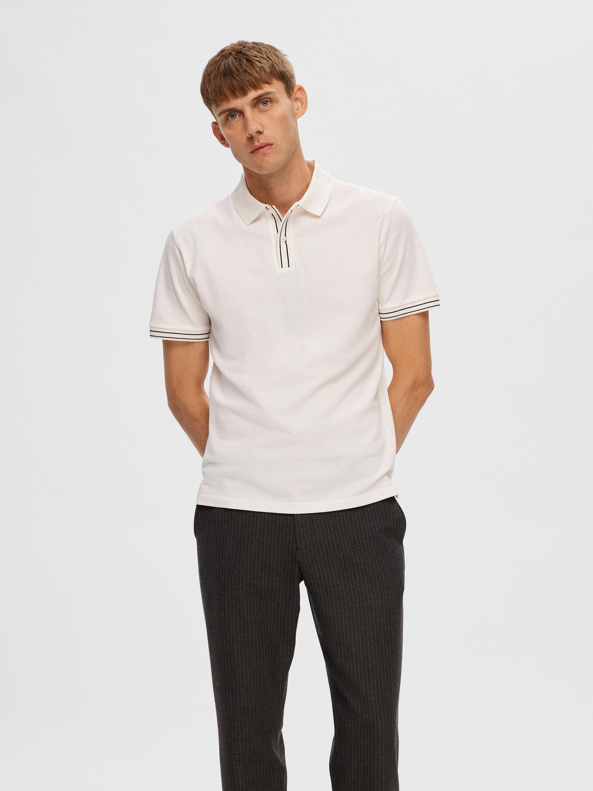 White Piqu   Polo T-shirt