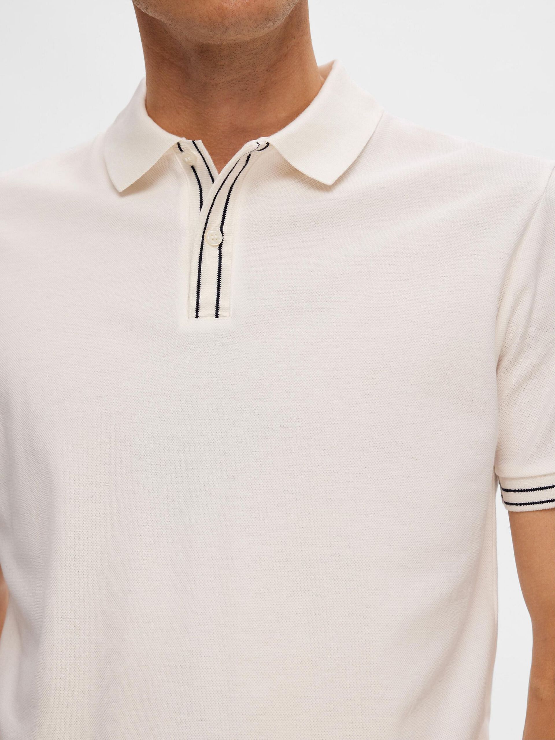 White Piqu   Polo T-shirt