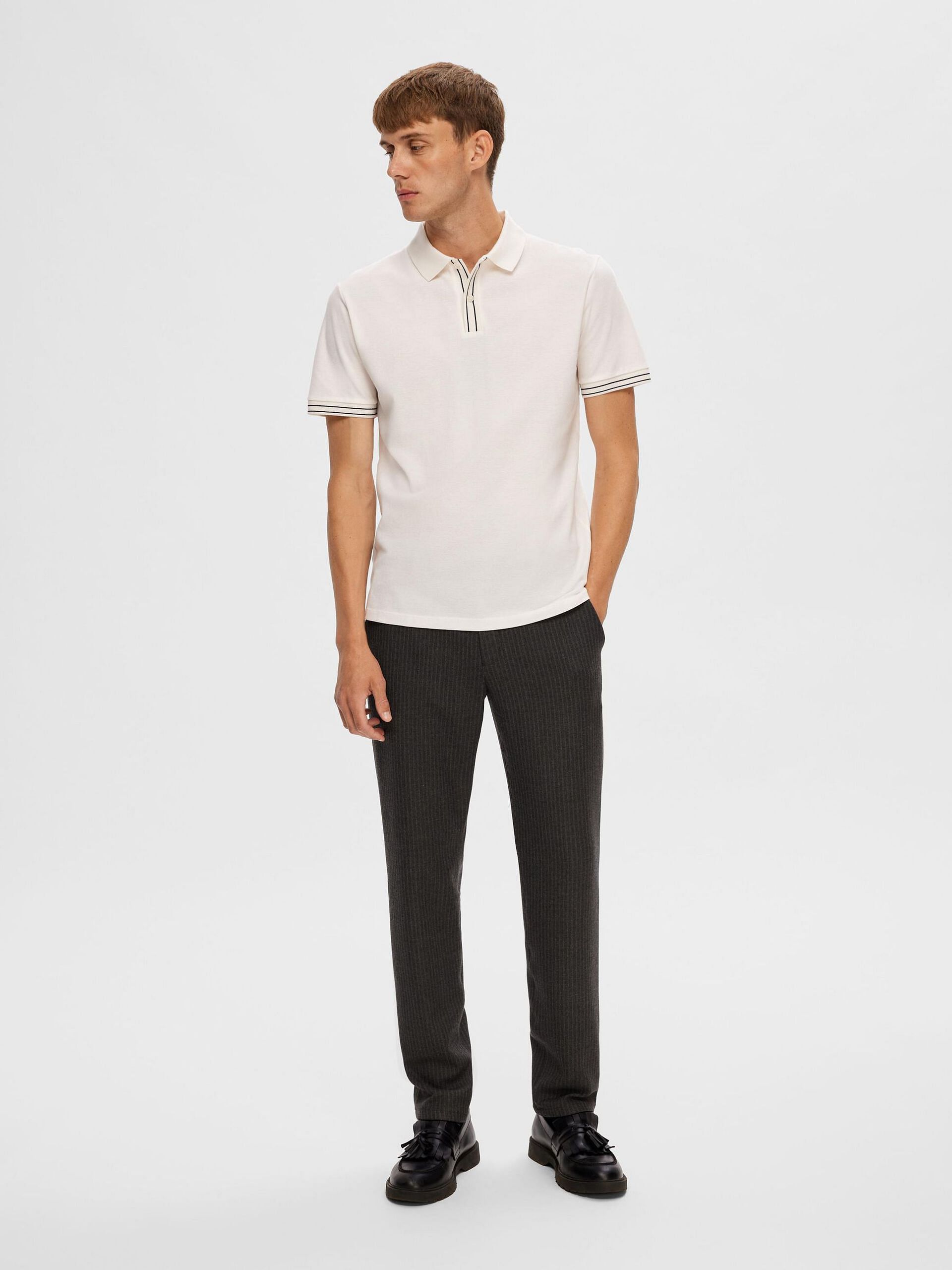 White Piqu   Polo T-shirt