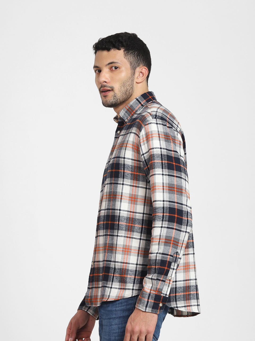 Off-White Check Full Sleeves Shirt