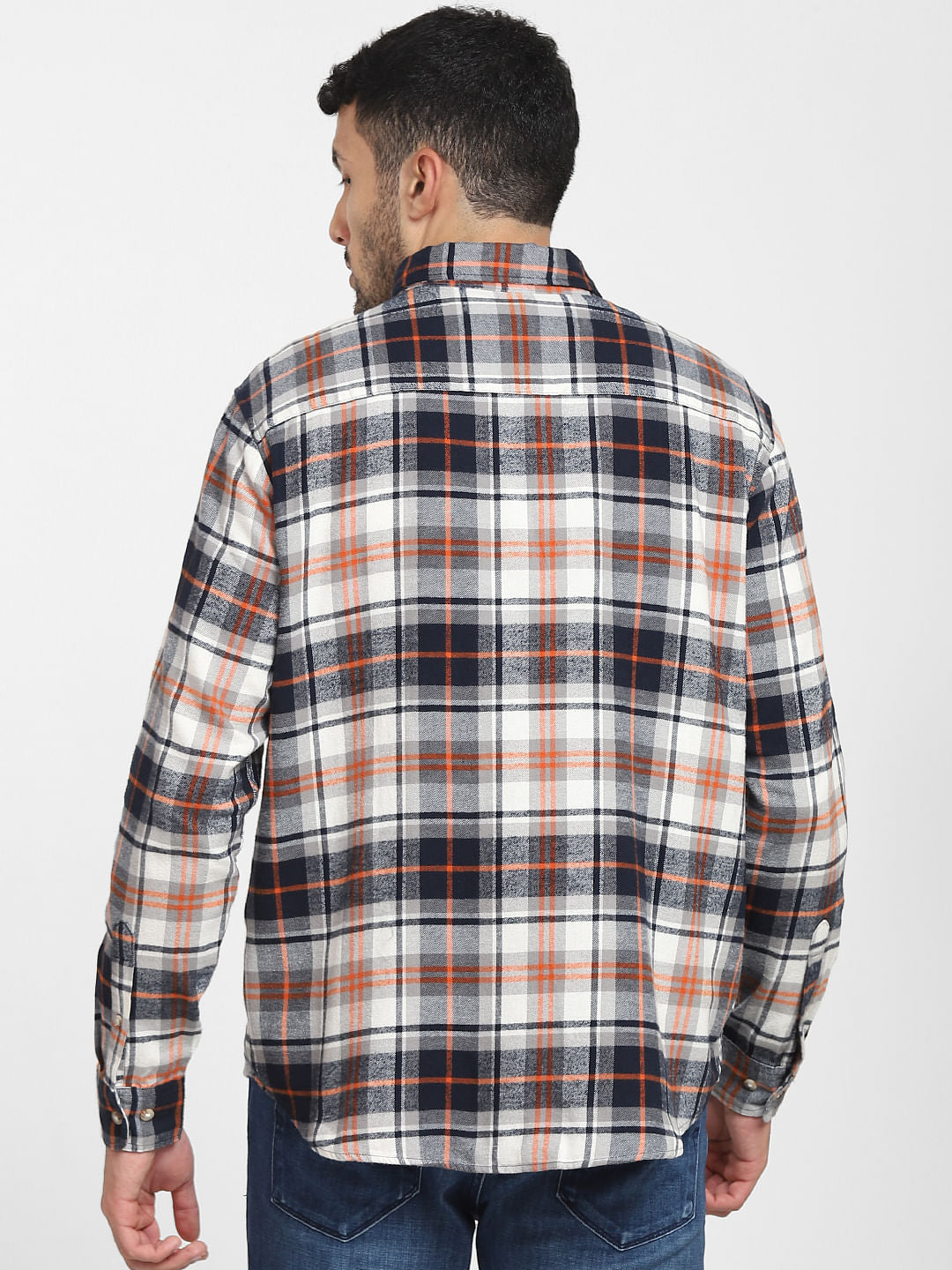 Off-White Check Full Sleeves Shirt