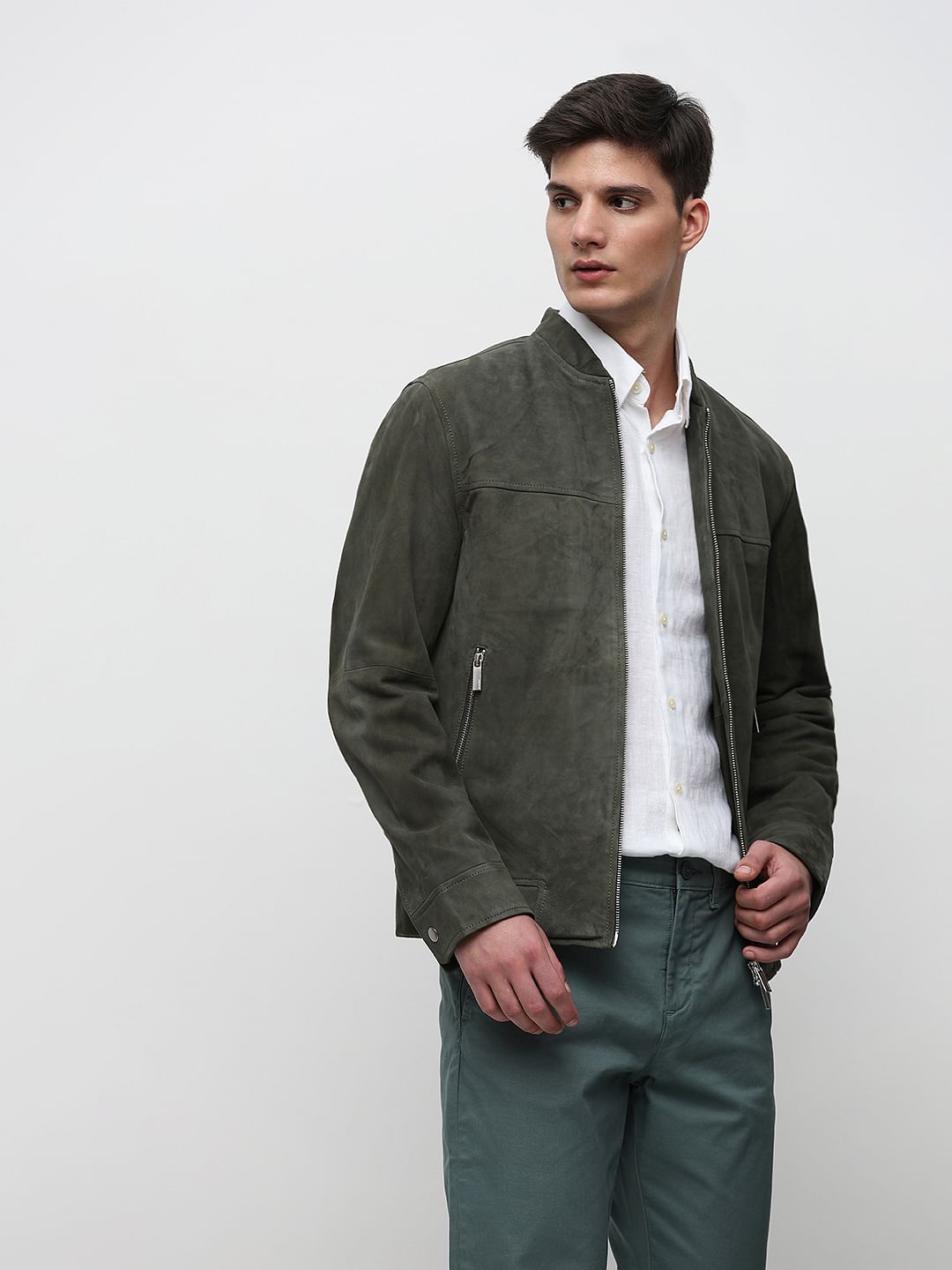 White Linen Full Sleeves Shirt